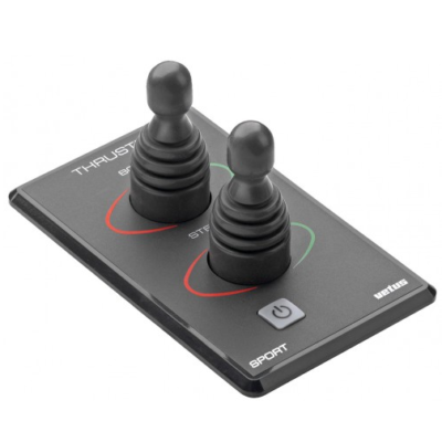 VETUS THRUSTER PANEL WITH 2 JOYSTICKS AND TIME DELAY (12/24VDC) 1 VETUS THRUSTER PANEL WITH 2 JOYSTICKS AND TIME DELAY (12/24VDC)