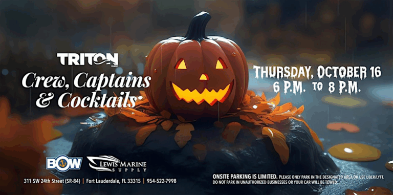 Triton’s Captains, Crew & Cocktails, hosted by BOW and Lewis Marine Supply