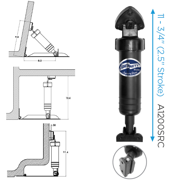 Sport (M80/M120) Limited Space Hydraulic Trim Systems - Image 2