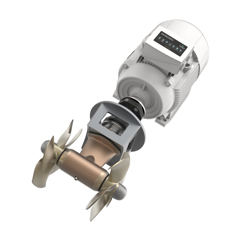 SAC400 tunnel thruster Ø300mm 400V 400kg thrust vertical install